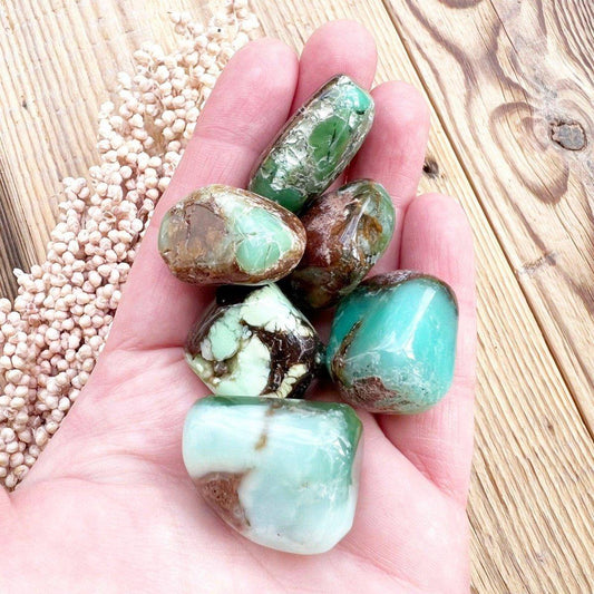 CHRYSOPRAS Trommelstein - DIY SPIRIT