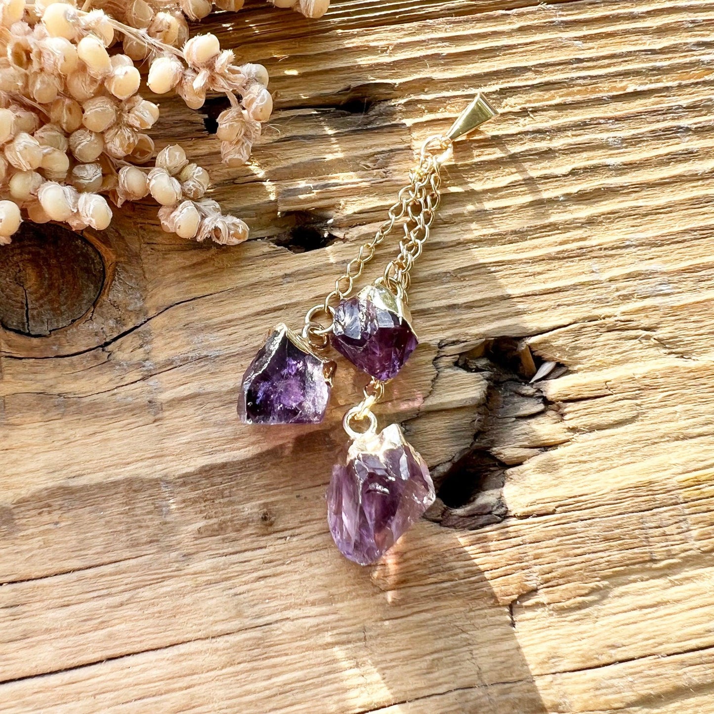 AMETHYST Triple Kette - DIY SPIRIT