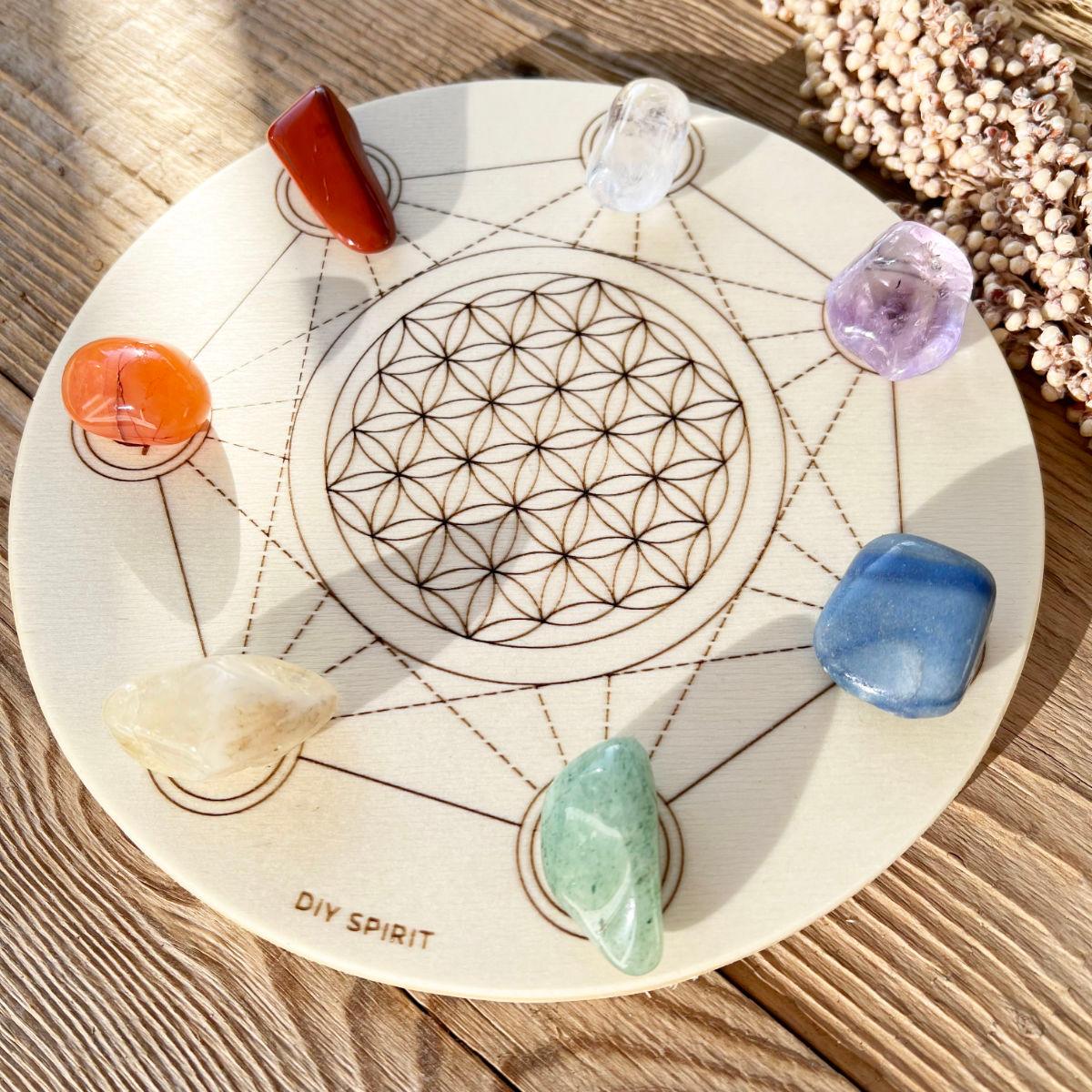Crystal Grid Board (Chakra) - DIY SPIRIT