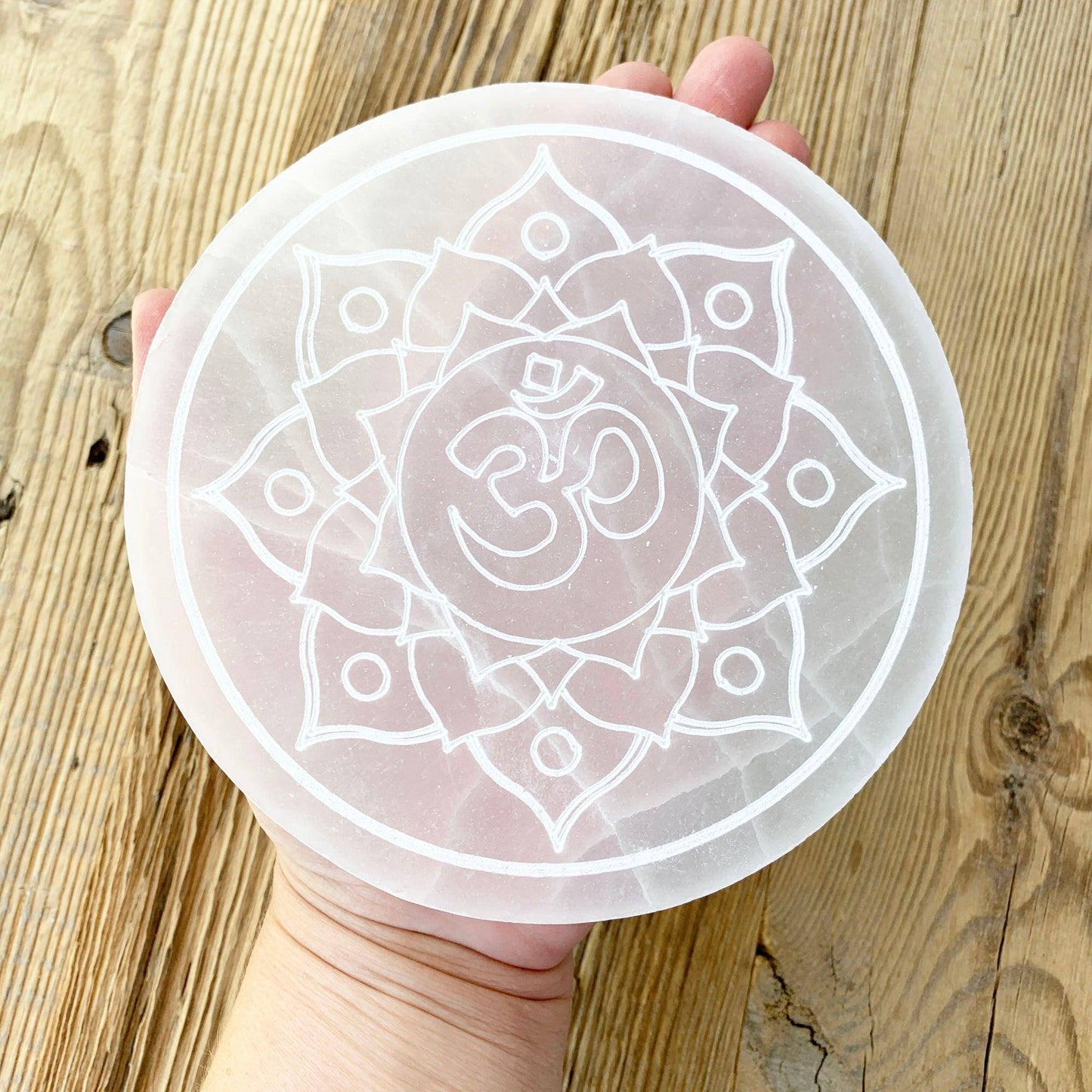 Selenit Ladeplatte (Om) - DIY SPIRIT