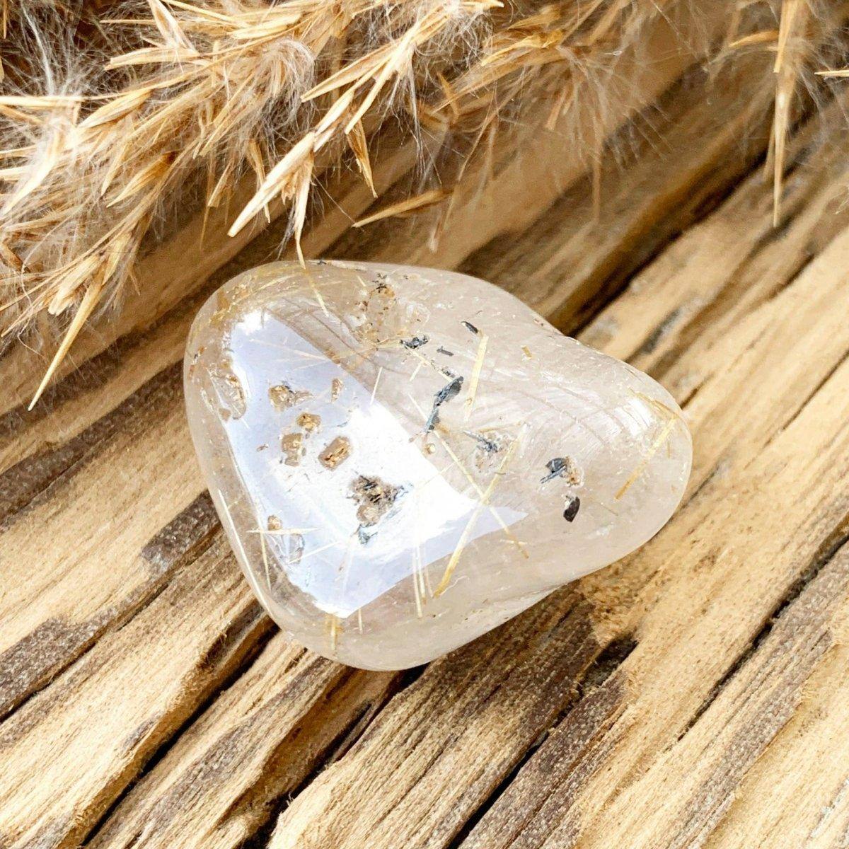 RUTILQUARZ Trommelstein - DIY SPIRIT