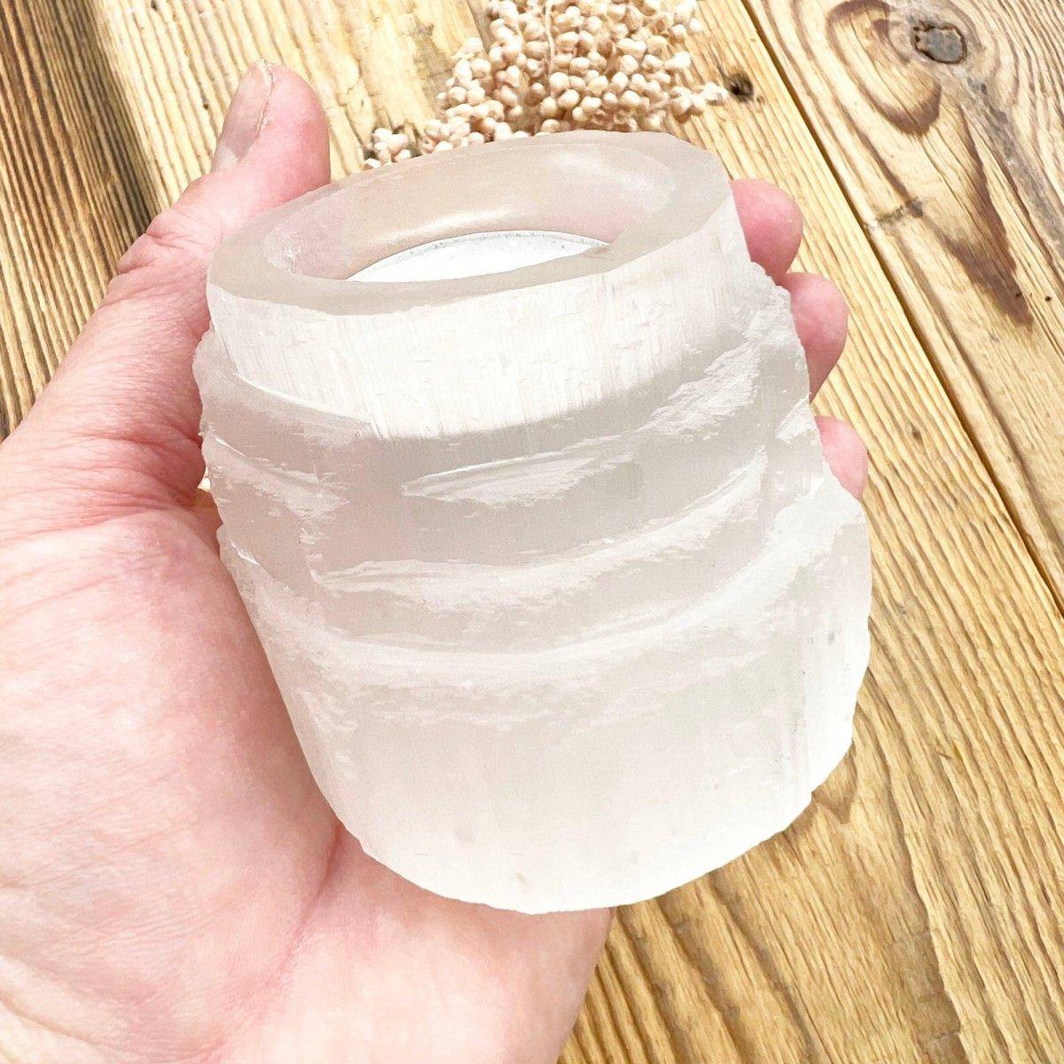 Selenit Kristallleuchte - DIY SPIRIT