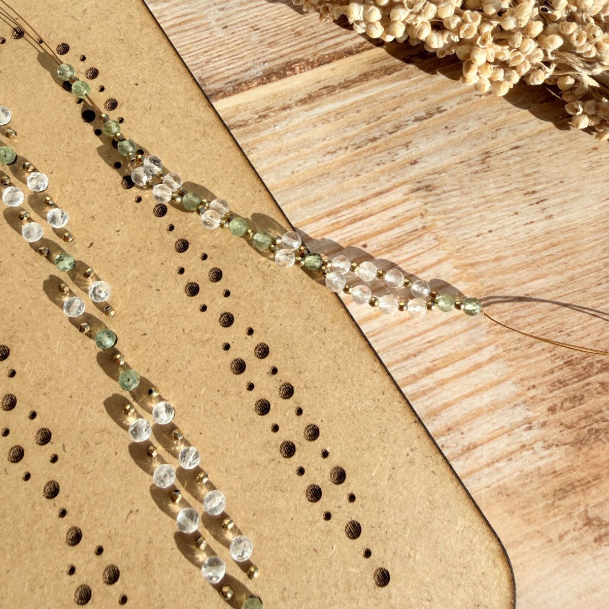Awake Tantric Necklace DIY-Set – Perlendraht und Kaschierperle im Detail