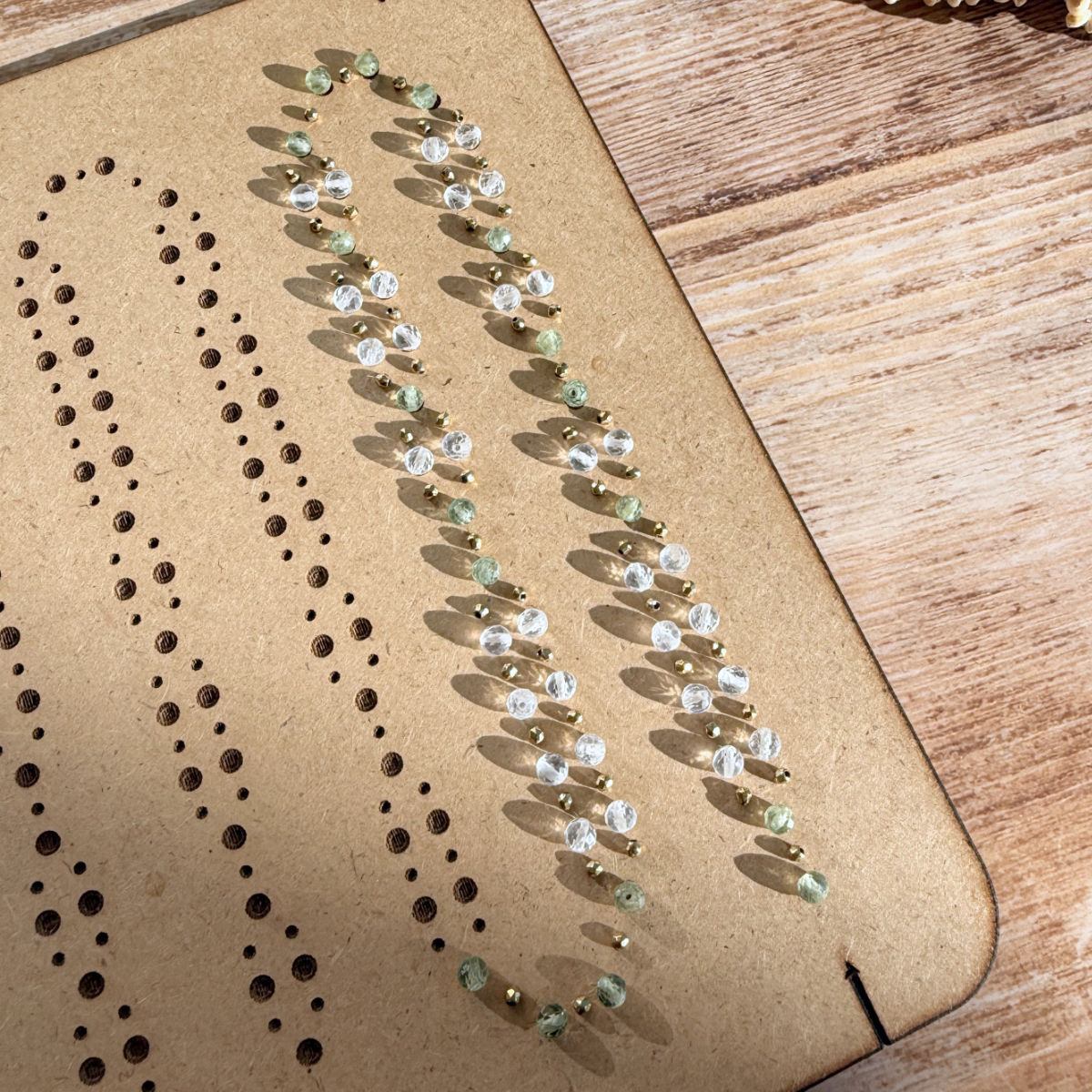 Awake Tantric Necklace DIY-Set – Perlendraht und Kaschierperle im Detail