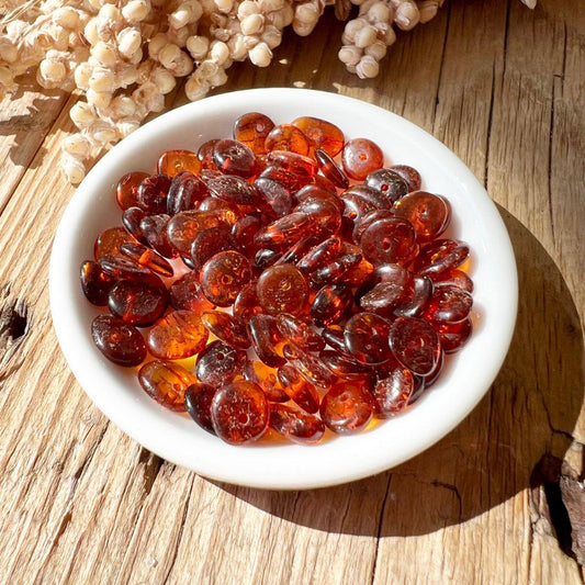 Bernstein (glänzend) Perlen - DIY SPIRIT #