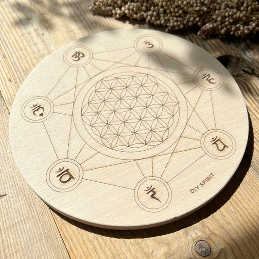 Crystal Grid Board (Chakra) - DIY SPIRIT #