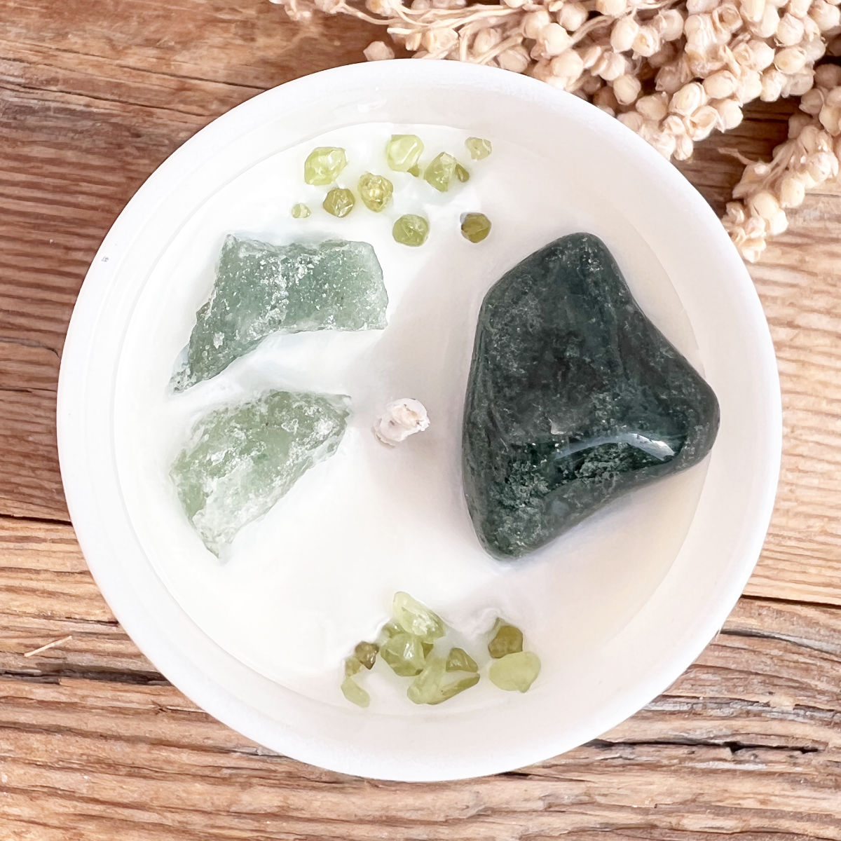 Kristallkerze Herzchakra (Anahata) - DIY SPIRIT #
