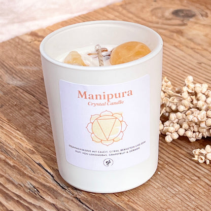 Kristallkerze Solarplexuschakra (Manipura) - DIY SPIRIT #