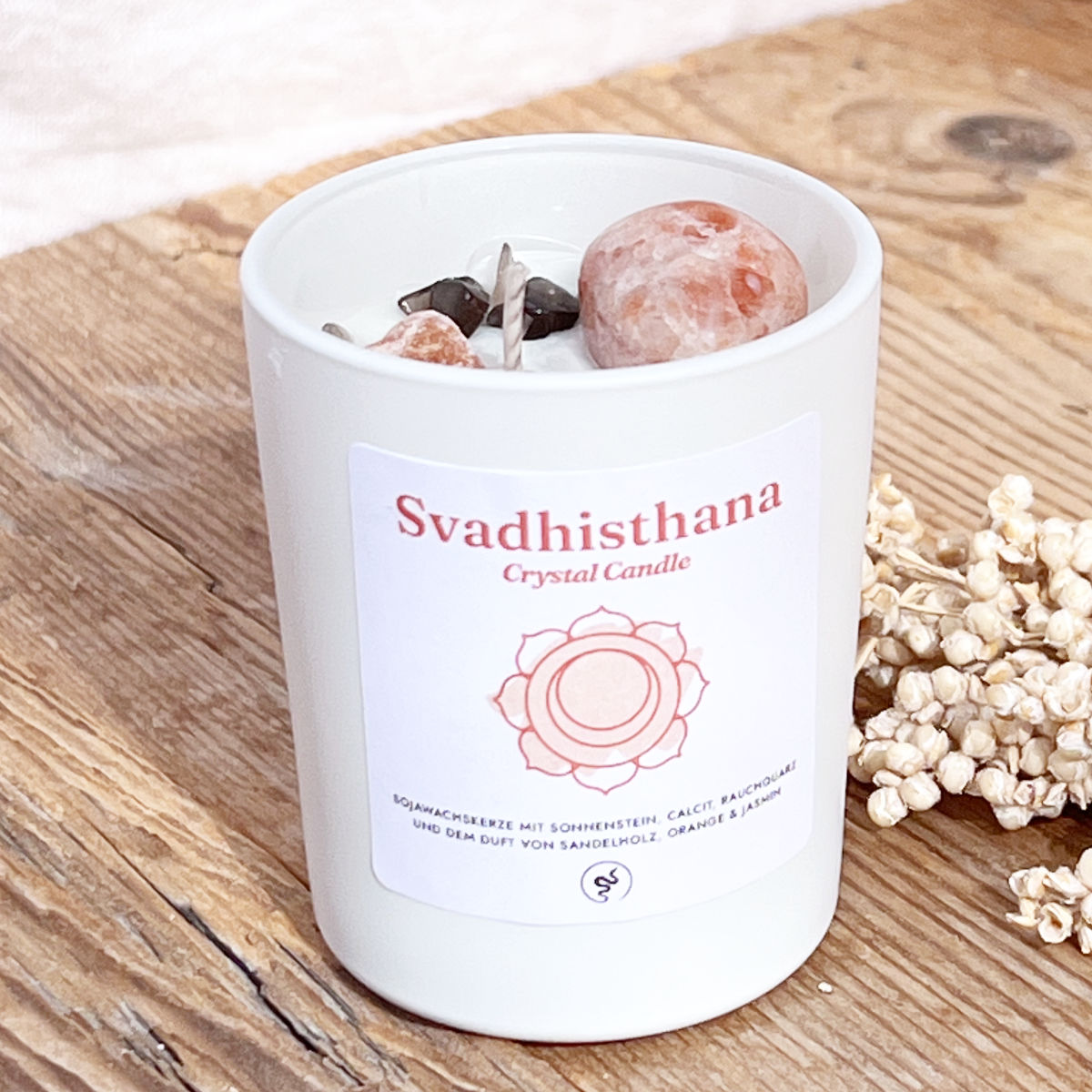 Kristallkerze Sakralchakra (Svadhisthana) - DIY SPIRIT #