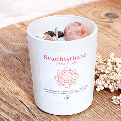 Kristallkerze Sakralchakra (Svadhisthana) - DIY SPIRIT #