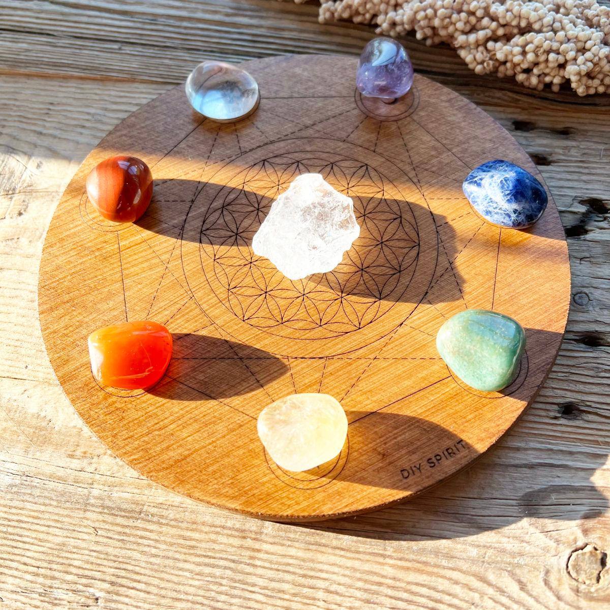 Chakra Trommelstein-Set - DIY SPIRIT