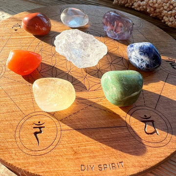 Chakra Trommelstein-Set - DIY SPIRIT