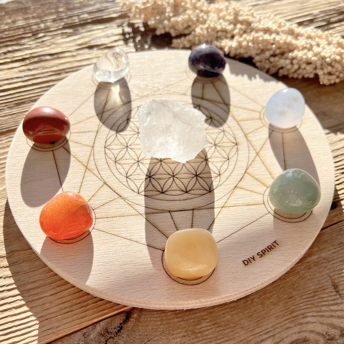 Chakra Trommelstein-Set - DIY SPIRIT #