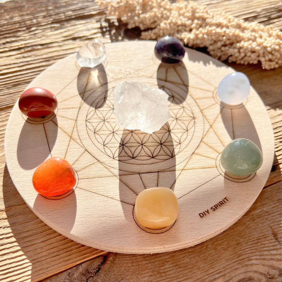 Chakra Trommelstein-Set - DIY SPIRIT