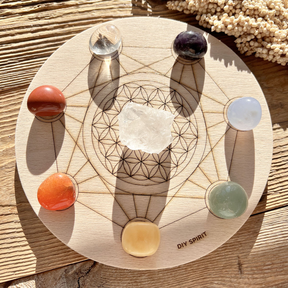 Chakra Trommelstein-Set - DIY SPIRIT #