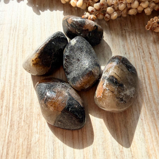 Chiastolith Trommelstein