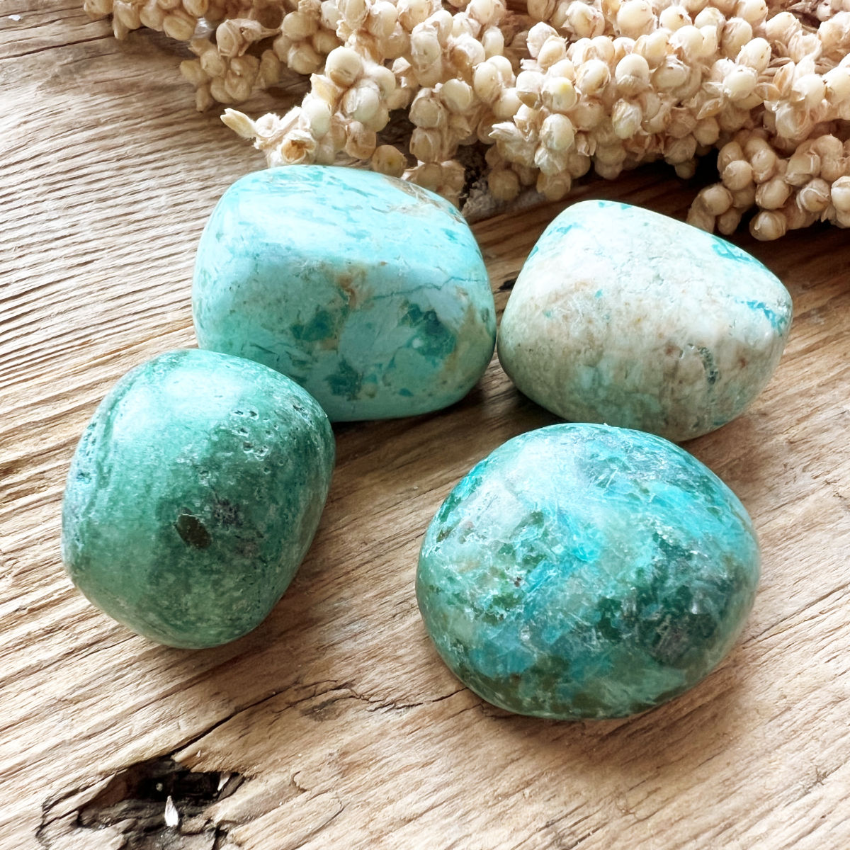 Chrysokoll Trommelstein - DIY SPIRIT #