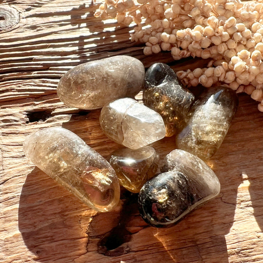Citrin (Natur) Trommelstein - DIY SPIRIT