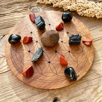 Muladhara Crystal Grid Steinset