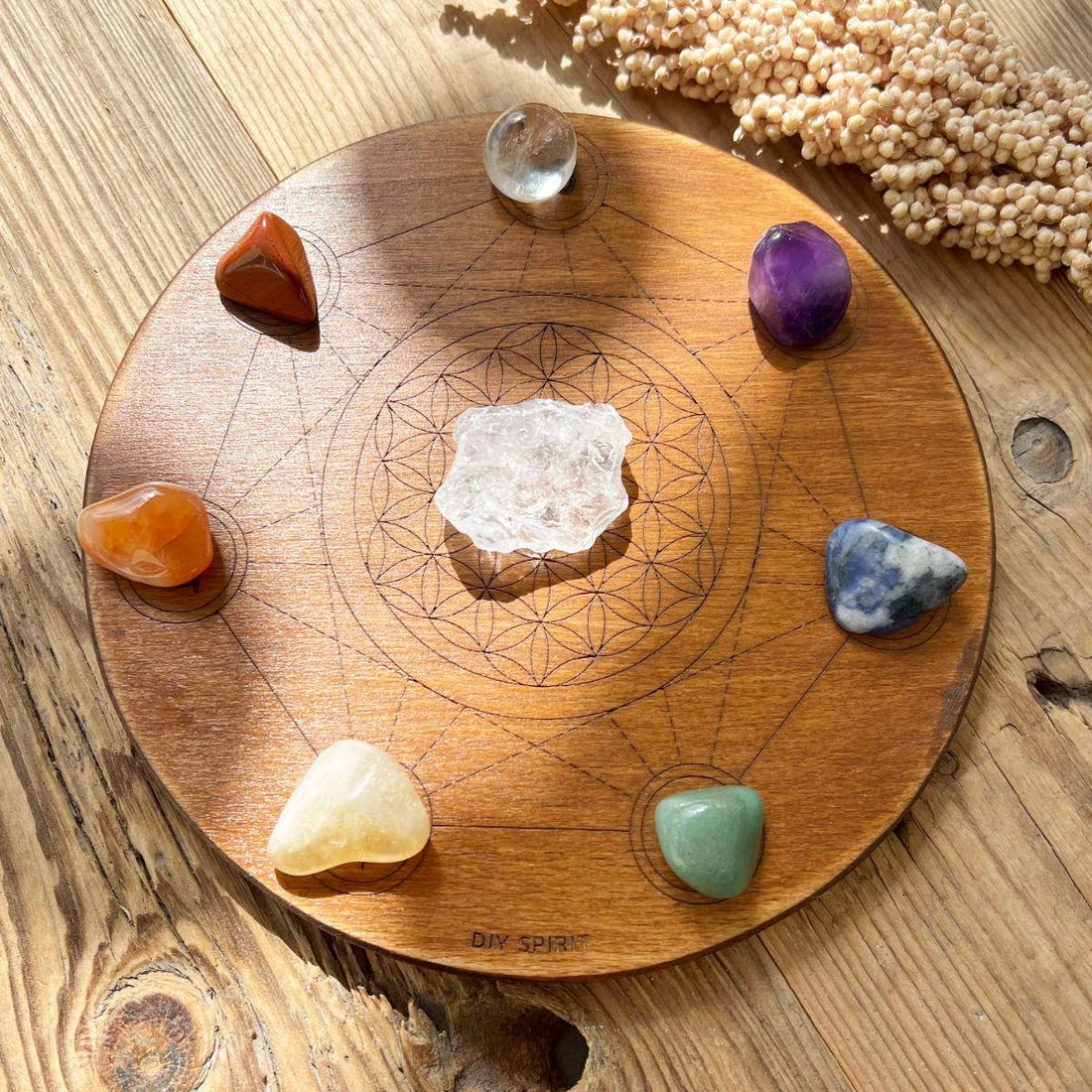 Crystal Grid Board (Chakra) - DIY SPIRIT