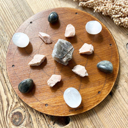 Moon Crystal Grid Steinset - DIY SPIRIT