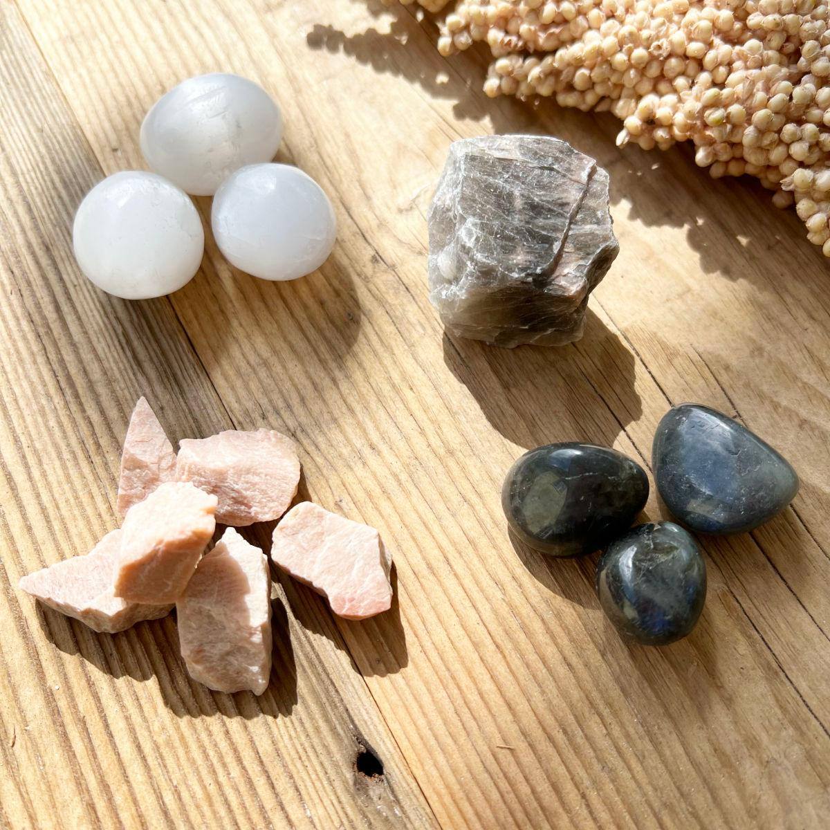 Moon Crystal Grid Steinset - DIY SPIRIT