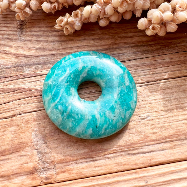 Amazonit Donut-Anhänger