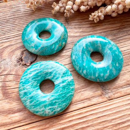 Amazonit Donut-Anhänger