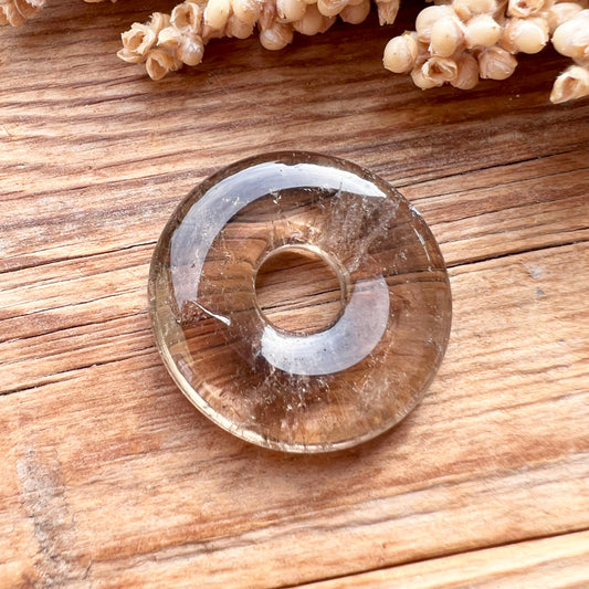 Rauchquarz Donut-Anhänger