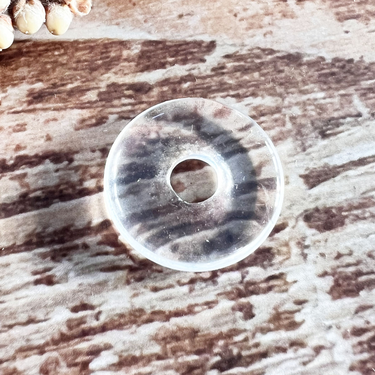 Bergkristall Donut-Anhänger (20mm)