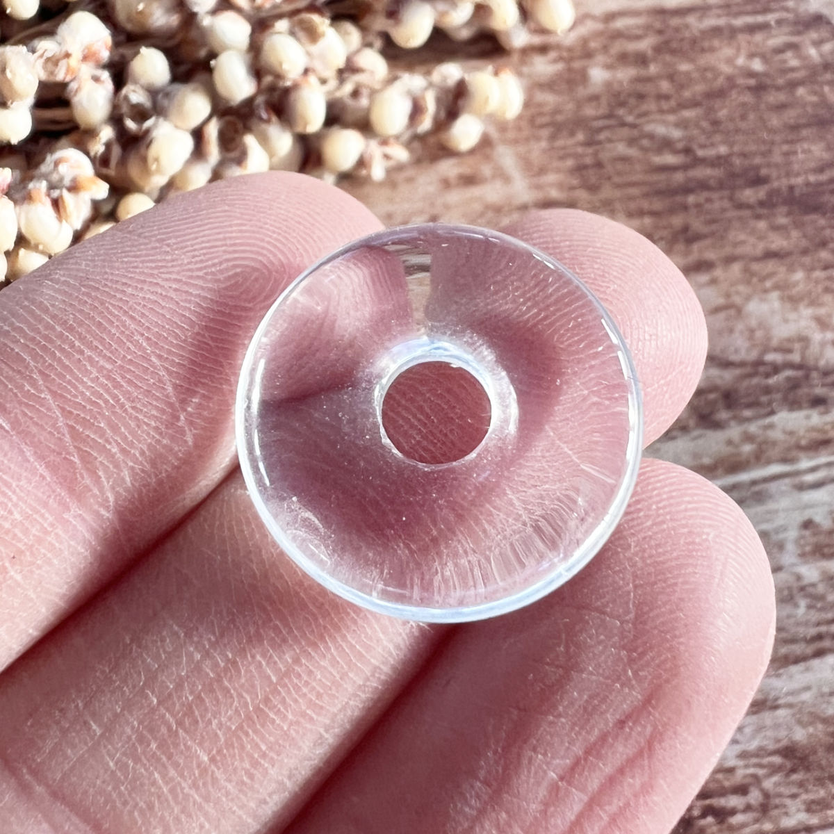 Bergkristall Donut-Anhänger - DIY SPIRIT