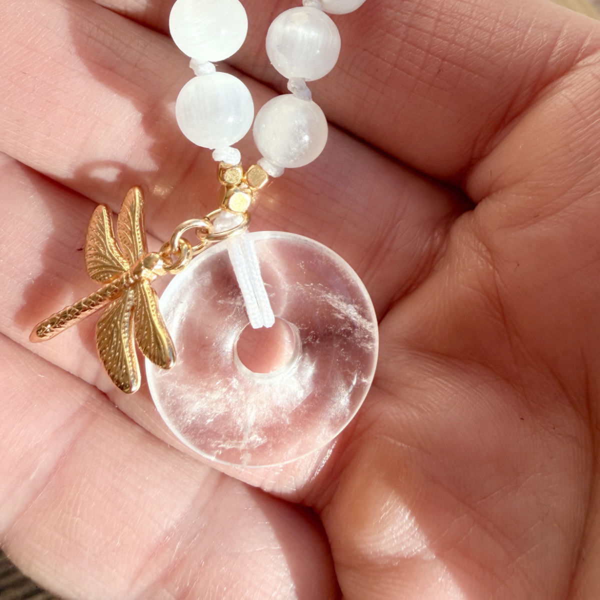 Bergkristall Donut-Anhänger (20mm)