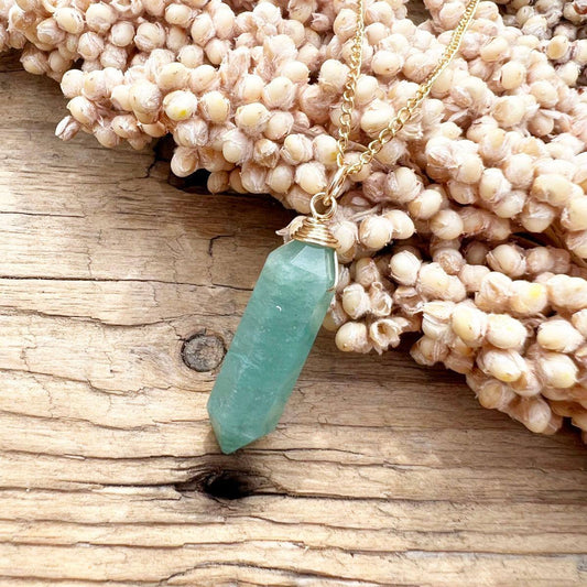 Amazonit Doppelender Halskette - DIY SPIRIT #