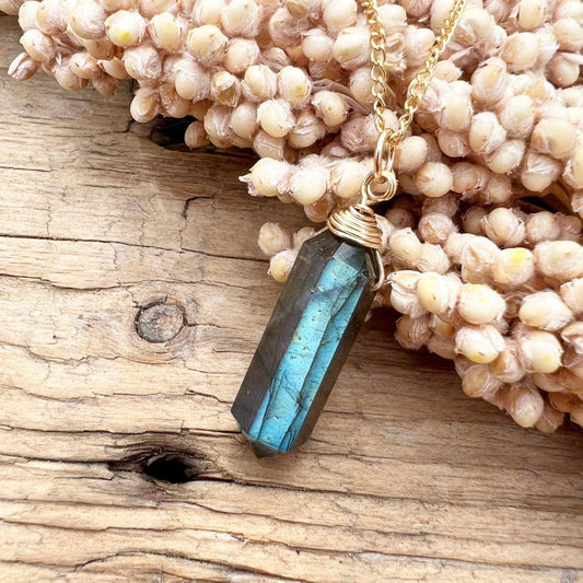 Labradorit Doppelender Halskette - DIY SPIRIT #