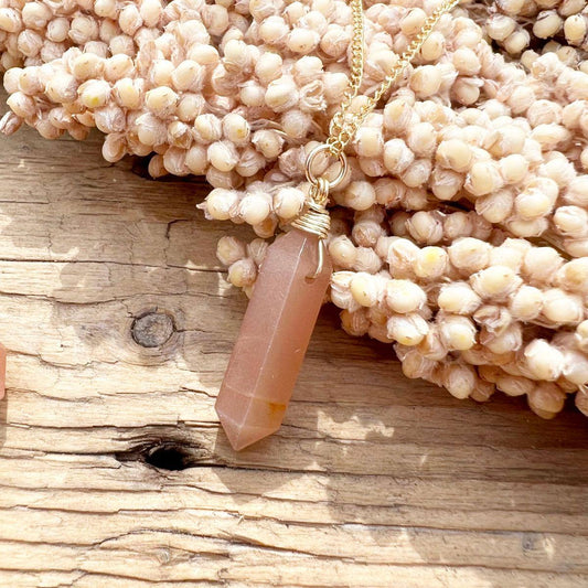 Mondstein Doppelender Halskette - DIY SPIRIT #