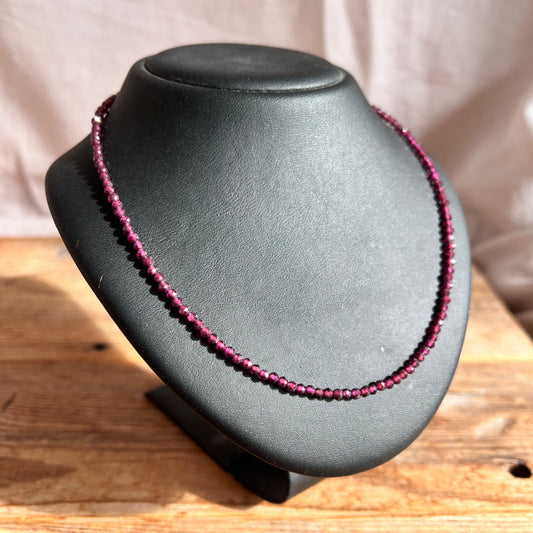 Granat Perlenkette - DIY SPIRIT #