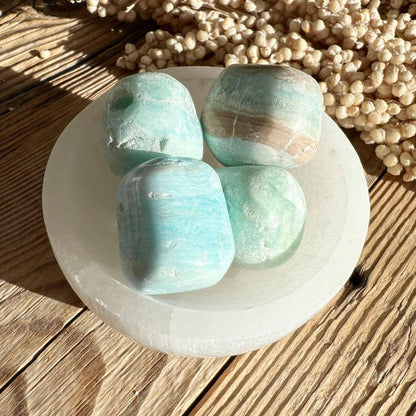Karibischer Calcit Trommelstein - DIY SPIRIT #