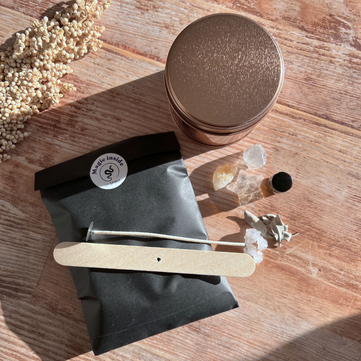 DIY Kristallkerze New Beginnings