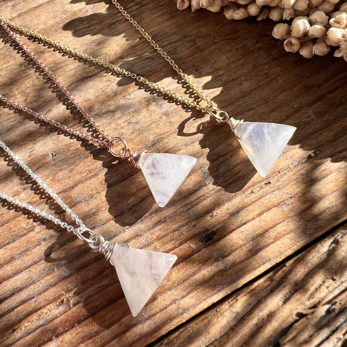 Regenbogen-Mondstein Sun Halskette - DIY SPIRIT #