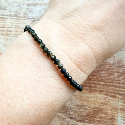 Goldobsidian Armband