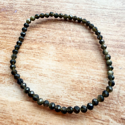 Goldobsidian Armband