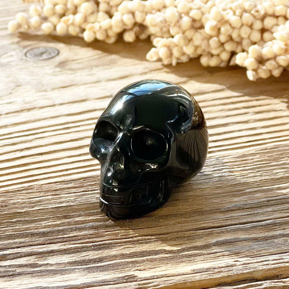 Obsidian Carving (Schädel)