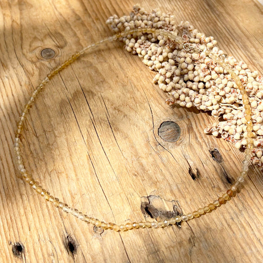 Citrin Perlenkette - DIY SPIRIT #