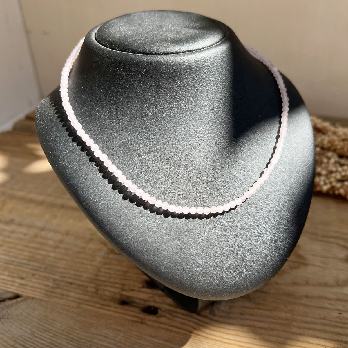 Rosenquarz Perlenkette - DIY SPIRIT #