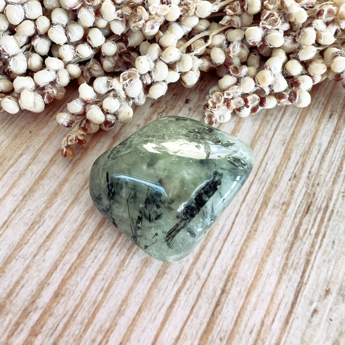 Prehnit Trommelstein