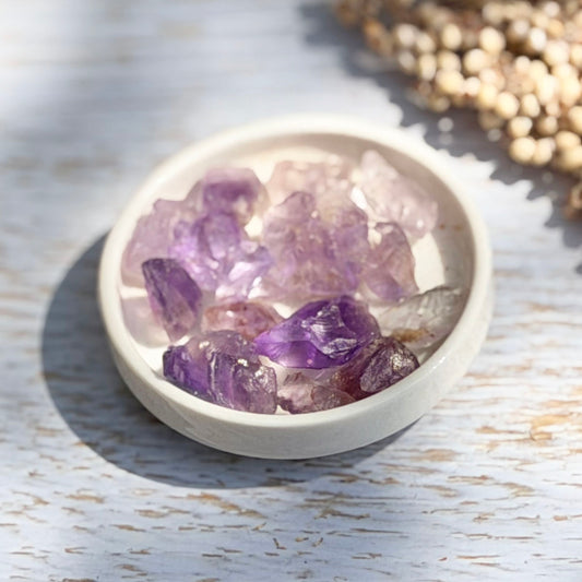 Amethyst Rohstein-Chips