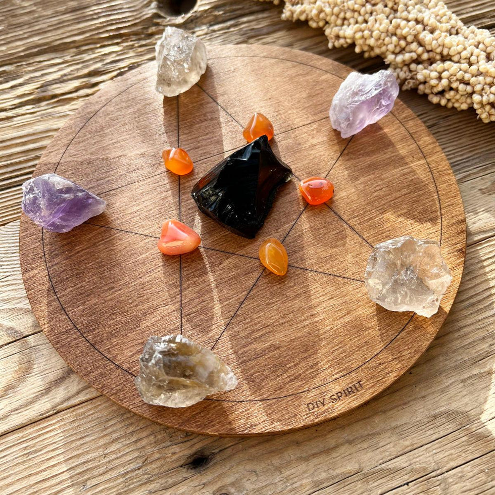 Samhain Crystal Grid