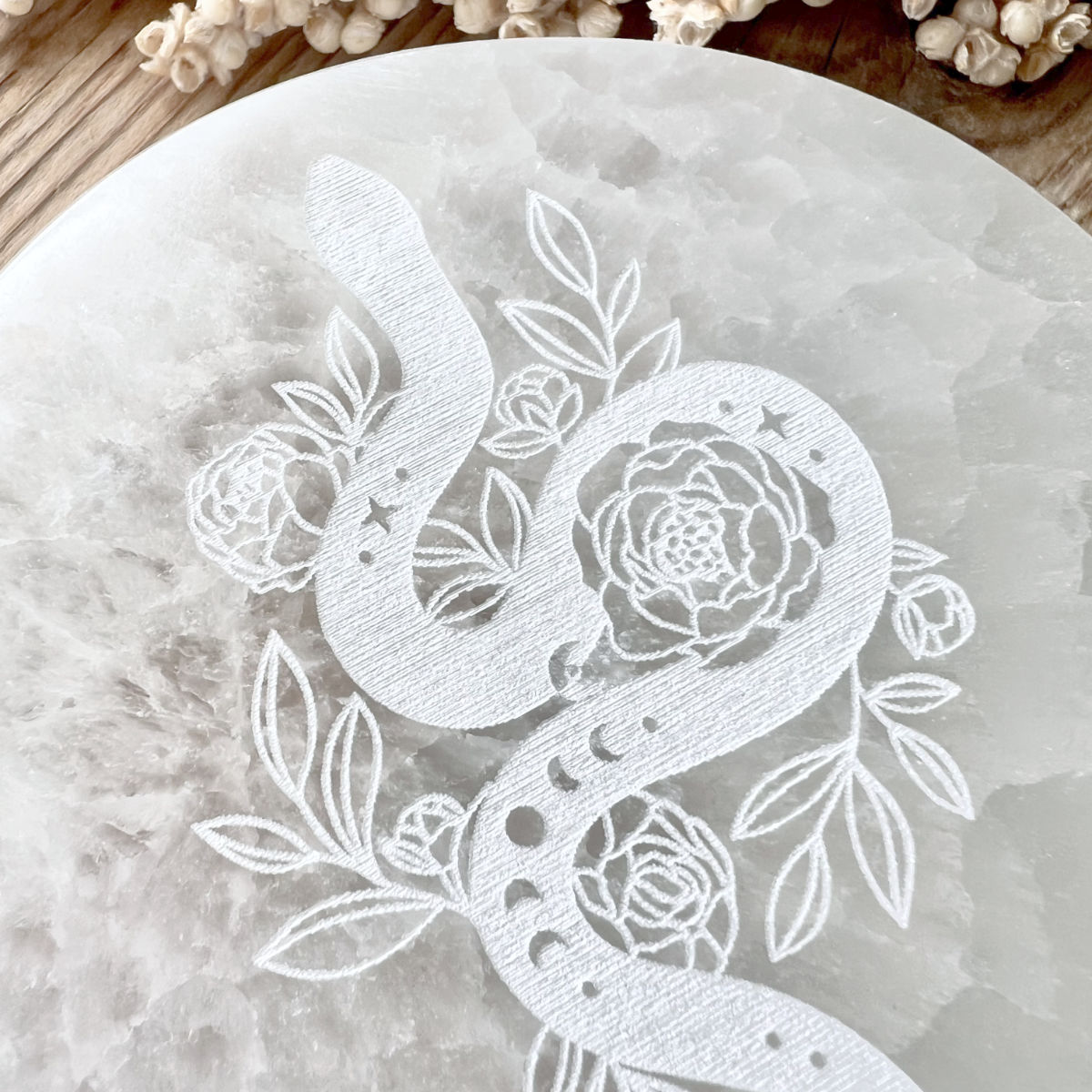Selenit Ladeplatte Snake - DIY SPIRIT