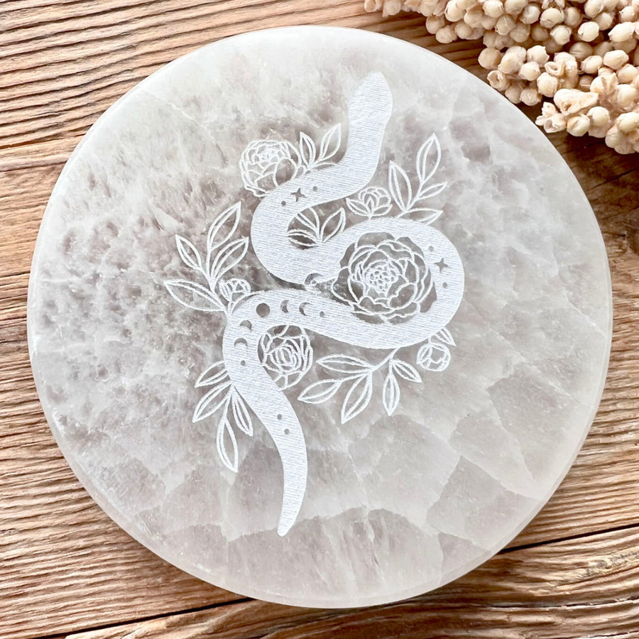 Selenit Ladeplatte Snake - DIY SPIRIT