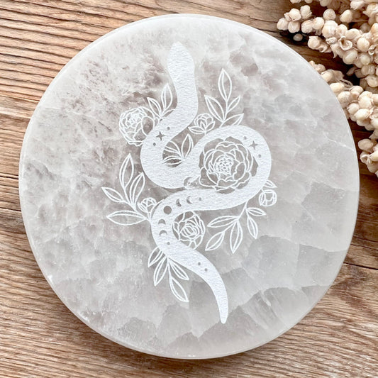 Selenit Ladeplatte Snake - DIY SPIRIT #